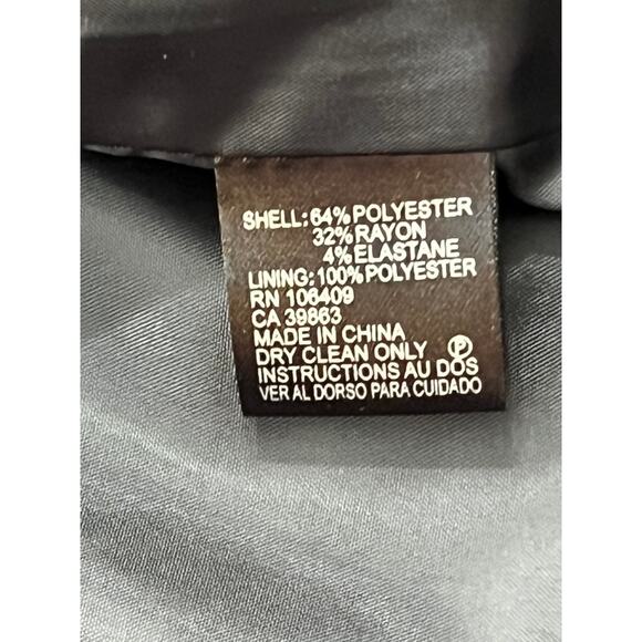 Tahari by Arthur S. Levine Purple Black Gray Striped Long Sleeve Blazer Size 12P - Picture 5 of 7